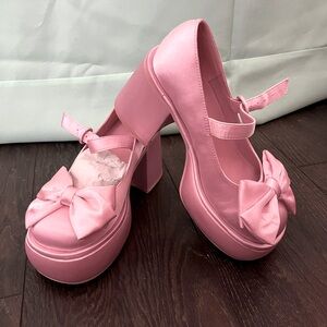 Sugar Thrillz satin Mary Jane’s